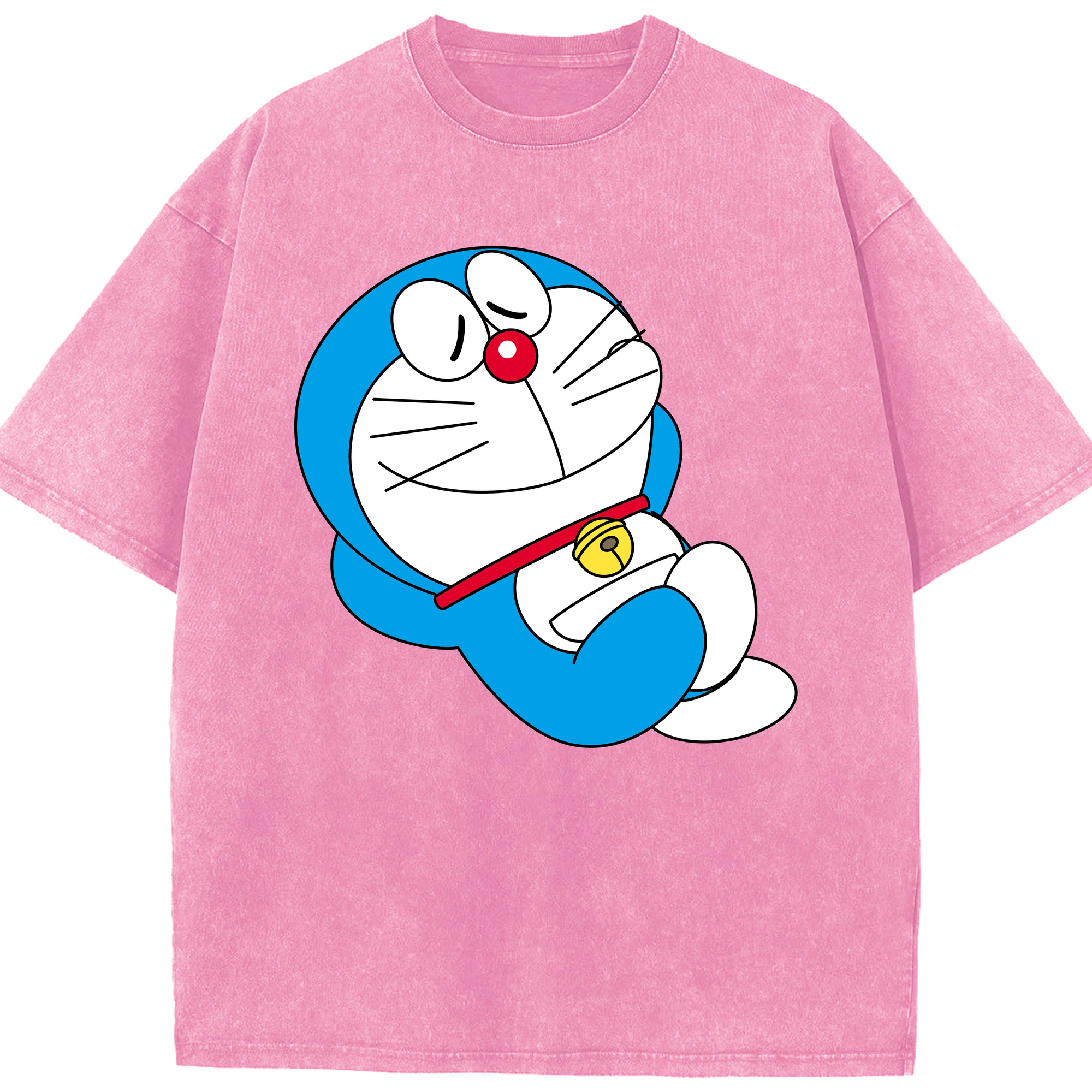 （画像用） ドラえもん Doraemon 綿100% ヴィンテージ風 半袖Tシャツ（フロントプリント）